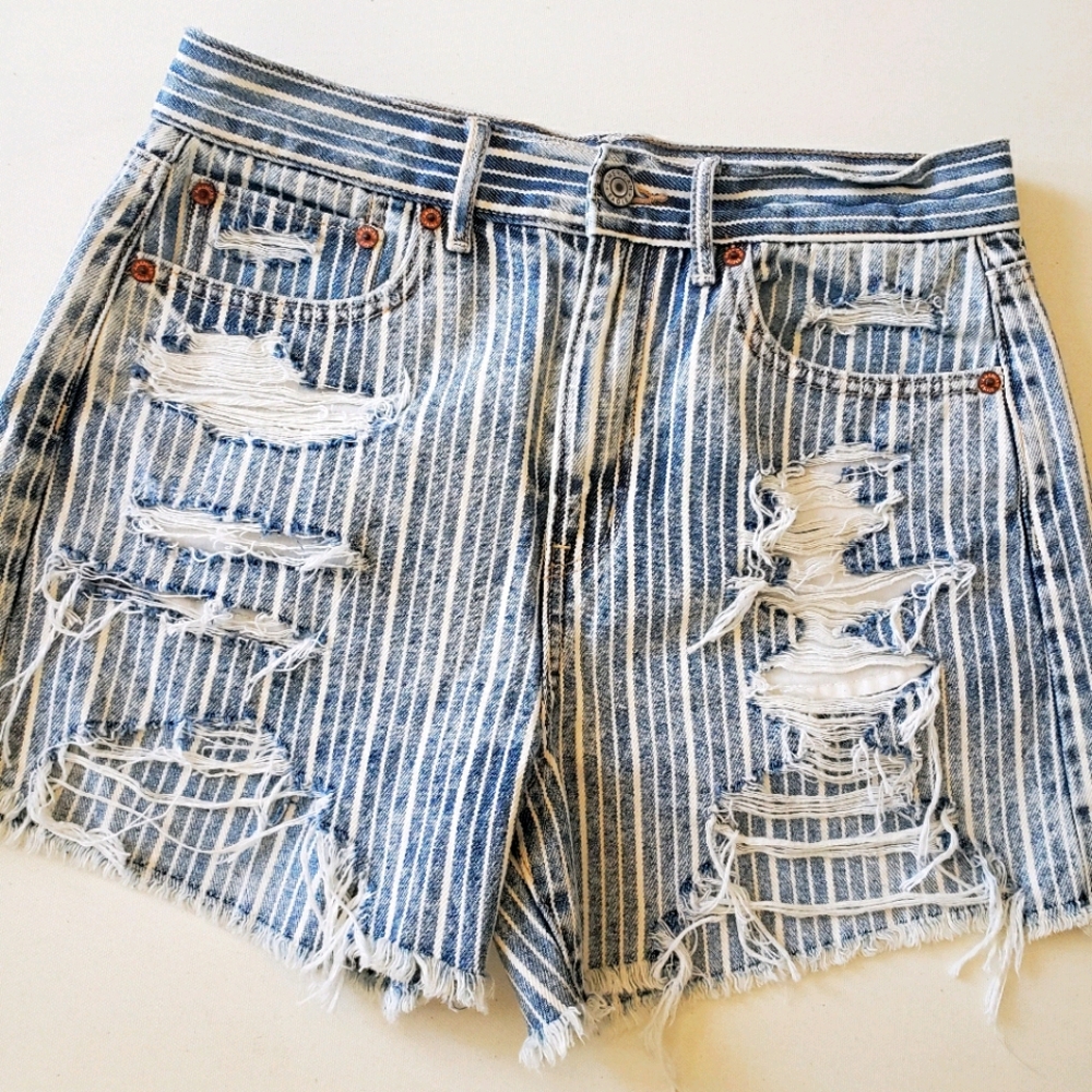 Vintage AE Denim Stripe Shorts